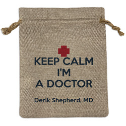 Medical Doctor Burlap Gift Bag (Personalized)