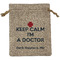 Medical Doctor Medium Burlap Gift Bag - Front (Personalized)