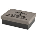 Medical Doctor Medium Gift Box w/ Engraved Leather Lid (Personalized)