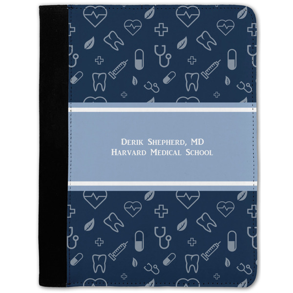 Custom Medical Doctor Notebook Padfolio - Medium w/ Name or Text