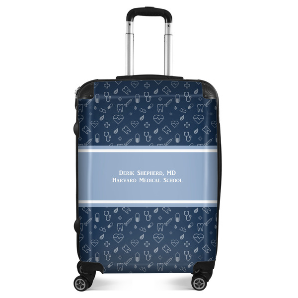 Custom Medical Doctor Suitcase - 24" Medium - Checked (Personalized)