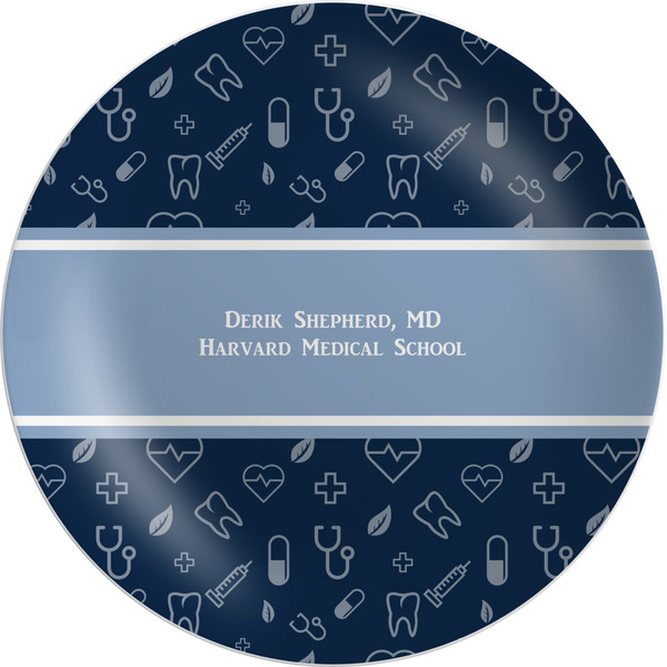 Custom Medical Doctor Melamine Salad Plate - 8" (Personalized)