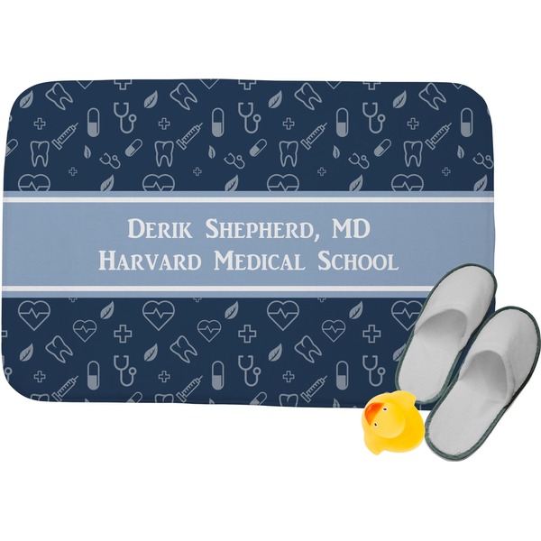 Custom Medical Doctor Memory Foam Bath Mat (Personalized)