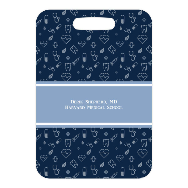 Medical Doctor Metal Luggage Tag - Front Without Strap