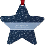 Medical Doctor Metal Star Ornament - Double Sided w/ Name or Text