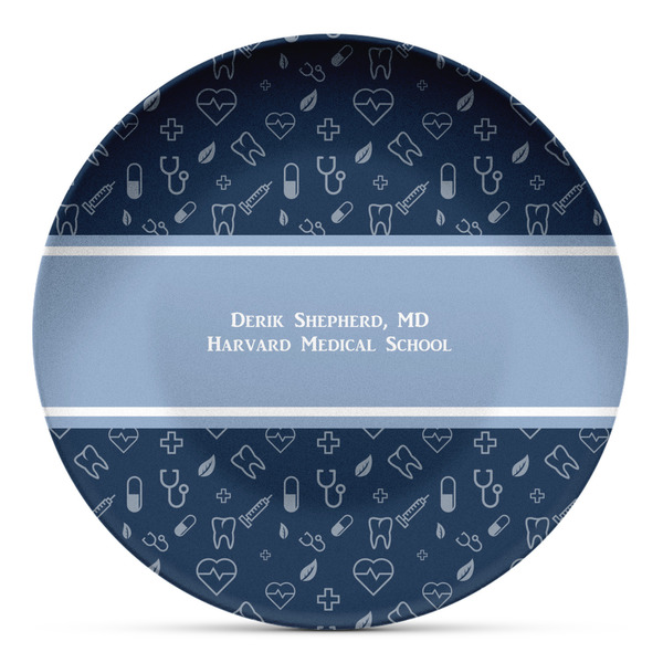 Custom Medical Doctor Microwave Safe Plastic Plate - Composite Polymer (Personalized)