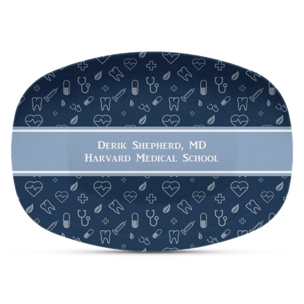 Custom Medical Doctor Plastic Platter - Microwave & Oven Safe Composite Polymer (Personalized)