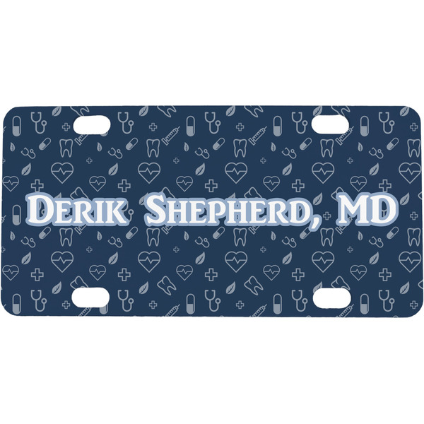 Custom Medical Doctor Mini / Bicycle License Plate (4 Holes) (Personalized)