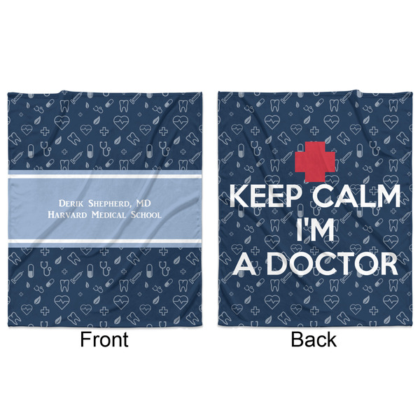Medical Doctor Minky Blanket - 50"x60" - Double Sided - Front & Back