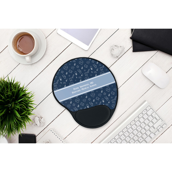Medical Doctor Mouse Pad with Wrist Rest - LIFESYTLE 1