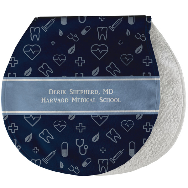 Custom Medical Doctor Burp Pad - Velour w/ Name or Text
