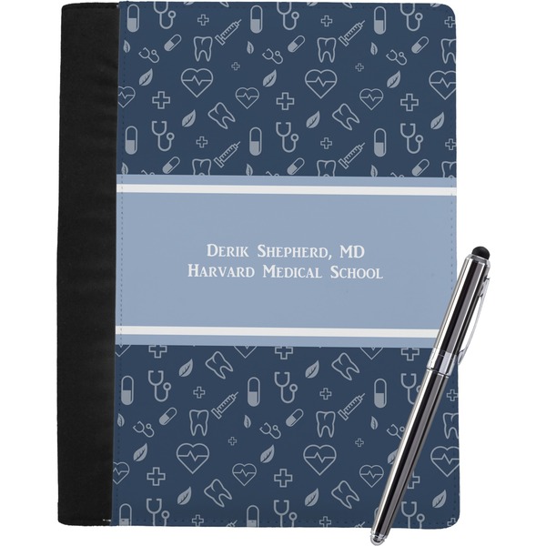 Custom Medical Doctor Notebook Padfolio - Large w/ Name or Text