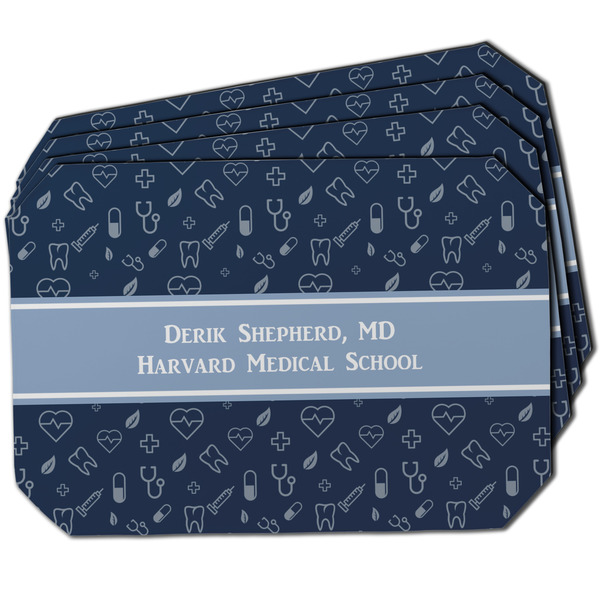 Custom Medical Doctor Dining Table Mat - Octagon w/ Name or Text