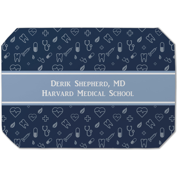 Custom Medical Doctor Dining Table Mat - Octagon (Single-Sided) w/ Name or Text