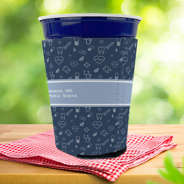 Medical Doctor Party Cup Sleeves - with bottom - Lifestyle