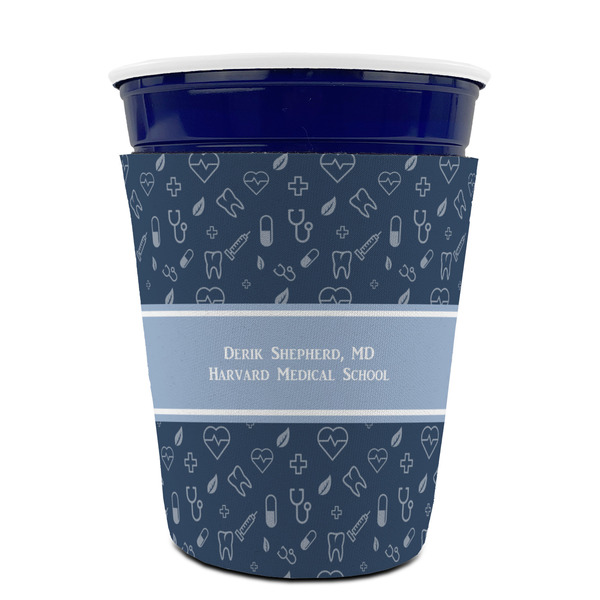 Medical Doctor Party Cup Sleeves - without bottom - FRONT (on cup)