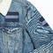 Medical Doctor Patches Lifestyle Jean Jacket Detail
