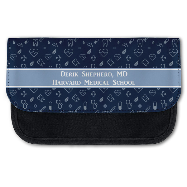 Custom Medical Doctor Canvas Pencil Case w/ Name or Text