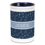 Medical Doctor Ceramic Pencil Holders - Blue