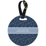 Medical Doctor Plastic Luggage Tag - Round (Personalized)