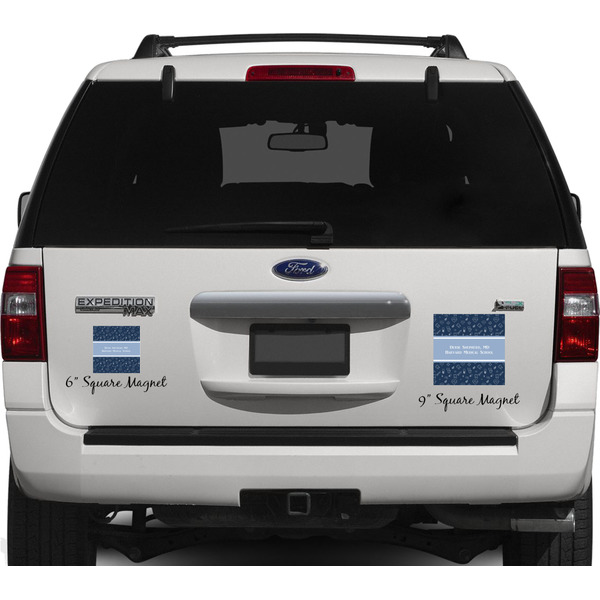 Medical Doctor Personalized Square Car Magnets on Ford Explorer