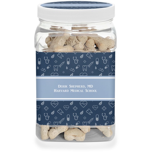 Custom Medical Doctor Dog Treat Jar (Personalized)