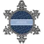 Medical Doctor Vintage Snowflake Ornament (Personalized)