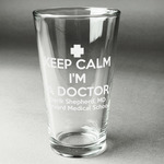 Medical Doctor Pint Glass - Engraved (Personalized)