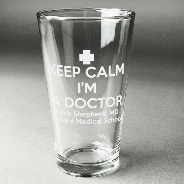 Custom Medical Doctor Pint Glass - Engraved (Personalized)
