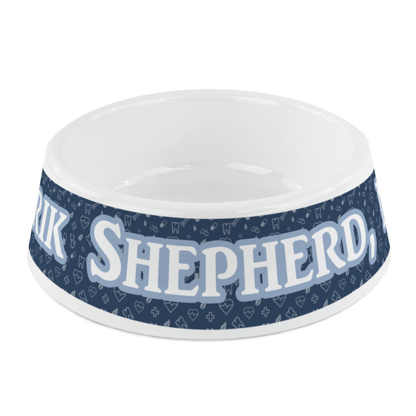 Custom Medical Doctor Plastic Dog Bowl - Small (Personalized)