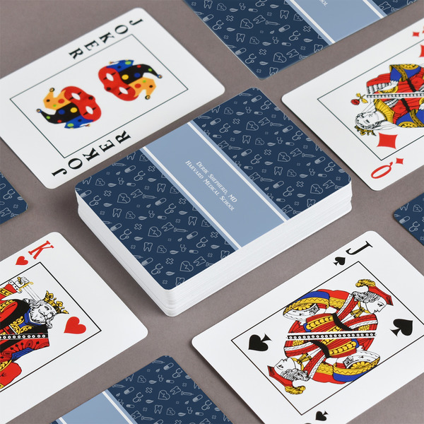 Medical Doctor Playing Cards - Front & Back View