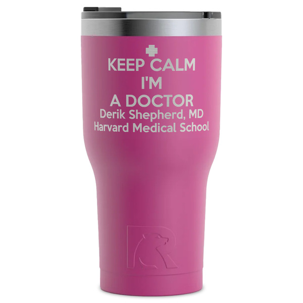 Custom Medical Doctor RTIC Tumbler - Magenta - Laser Engraved - Single-Sided (Personalized)