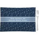 Medical Doctor Rectangular Glass Appetizer / Dessert Plate - Single or Set (Personalized)