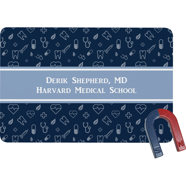Custom Medical Doctor Rectangular Fridge Magnet (Personalized)