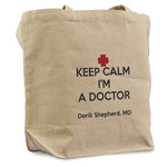 Medical Doctor Reusable Cotton Grocery Bag - Single (Personalized)