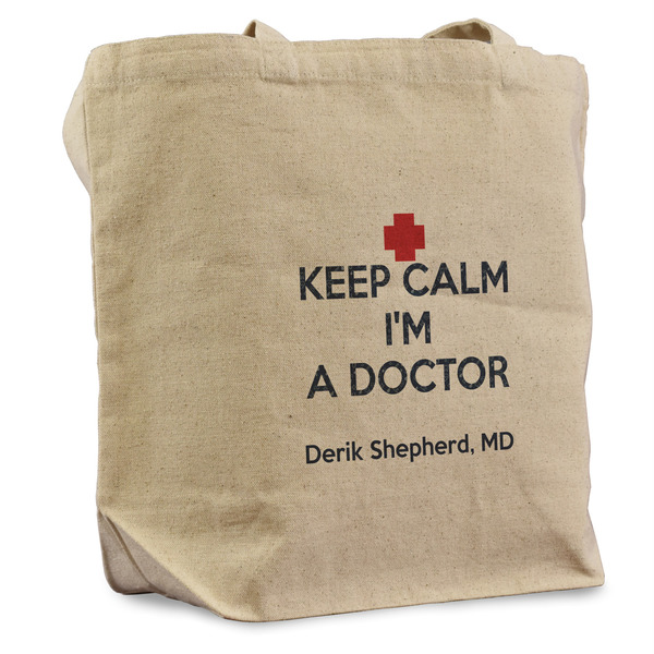 Custom Medical Doctor Reusable Cotton Grocery Bag (Personalized)