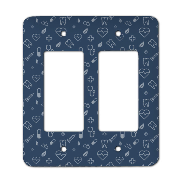 Custom Medical Doctor Rocker Style Light Switch Cover - Two Switch