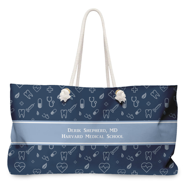 Custom Medical Doctor Large Tote Bag with Rope Handles (Personalized)