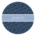 Medical Doctor Round Decal - Large (Personalized)