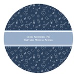 Medical Doctor Round Decal - Small (Personalized)