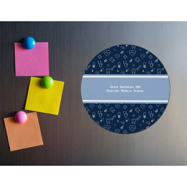 Medical Doctor Round Fridge Magnet - LIFESTYLE