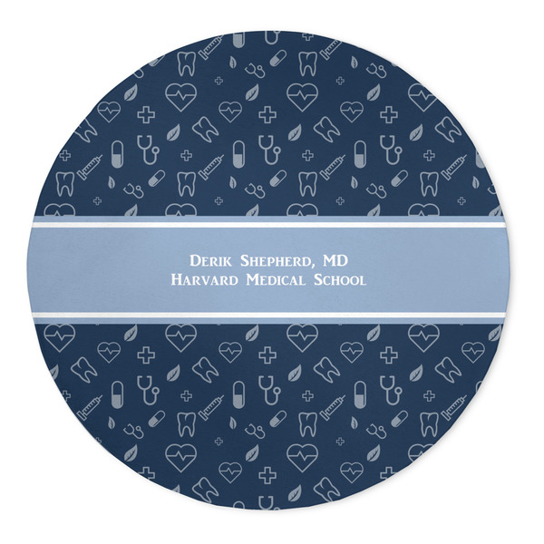 Custom Medical Doctor 5' Round Indoor Area Rug (Personalized)