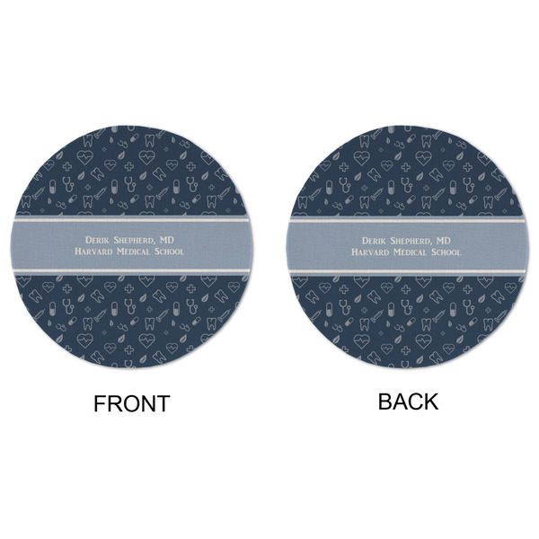 Medical Doctor Round Linen Placemats - APPROVAL (double sided)