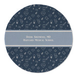 Medical Doctor Round Linen Placemat (Personalized)
