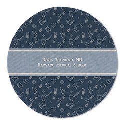 Medical Doctor Round Linen Placemat (Personalized)