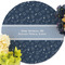 Medical Doctor Round Linen Placemats - Front (w flowers)