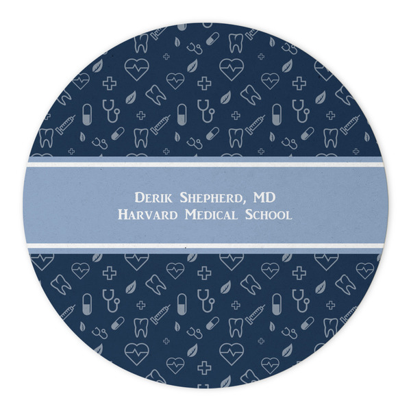 Medical Doctor Round Paper Coaster - Approval