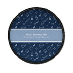 Medical Doctor Iron On Round Patch w/ Name or Text