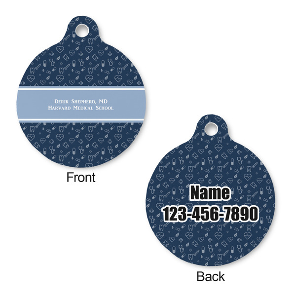 Medical Doctor Round Pet ID Tag - Large - Approval