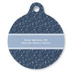 Medical Doctor Round Pet ID Tag (Personalized)